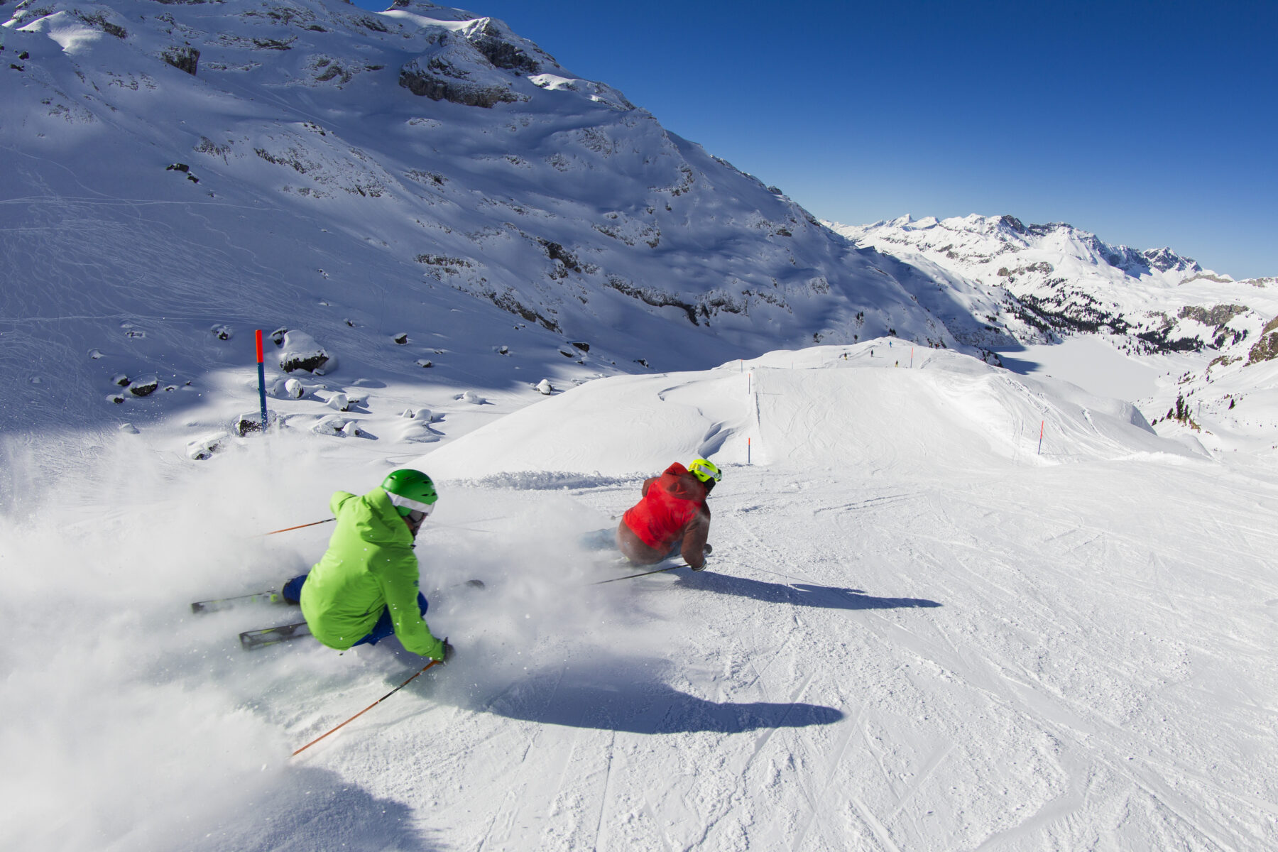 Titlis skiers