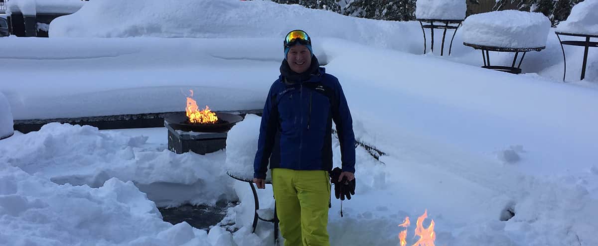 Our ski expert Craig in Andermatt ski resort in Switzerland