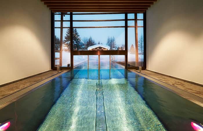 Apartments with wellness facilities are a benefit of self catered skiing holidays