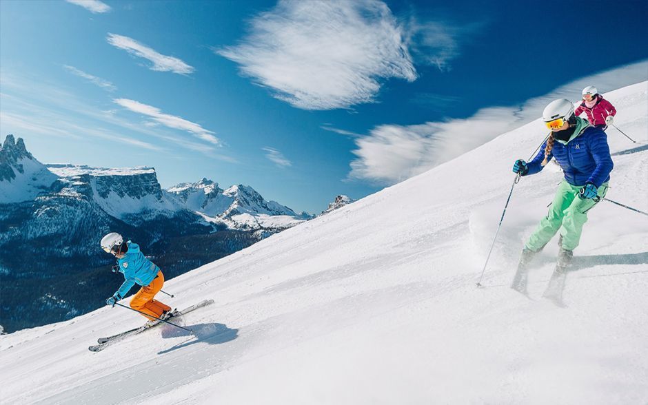 Skiing in Cortina