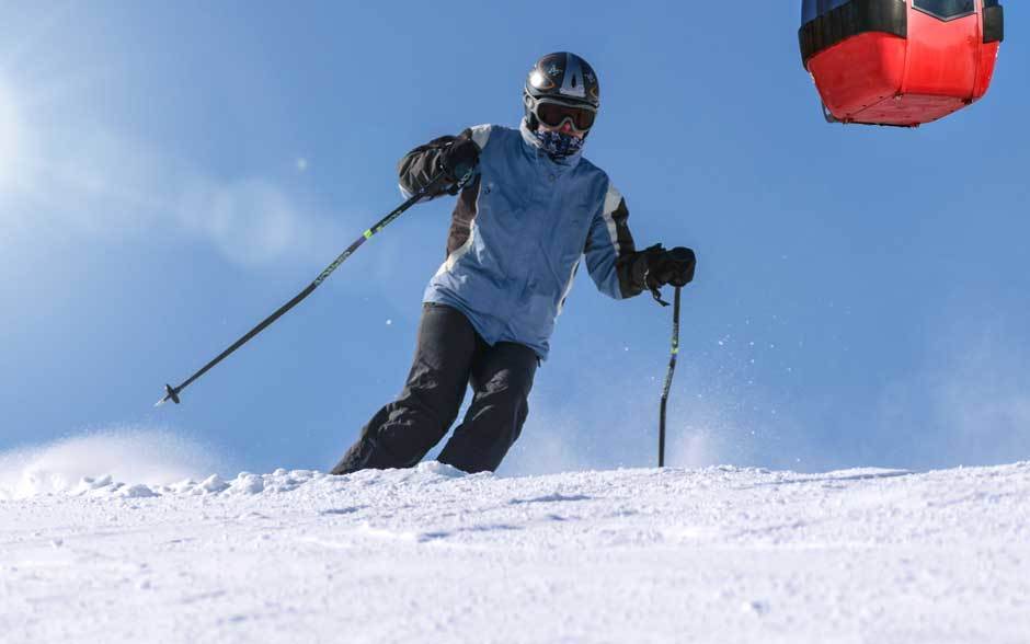 Skiing in Sestriere