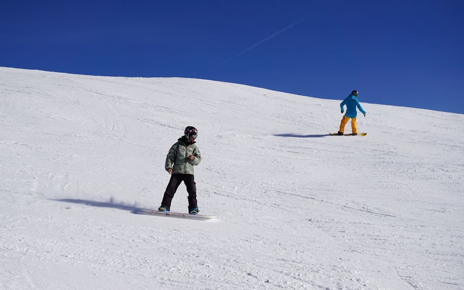 Snowboarding in Gressoney