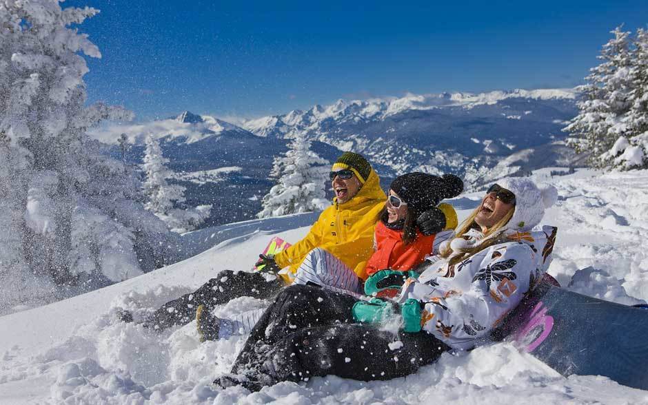 Snowboarding in Vail