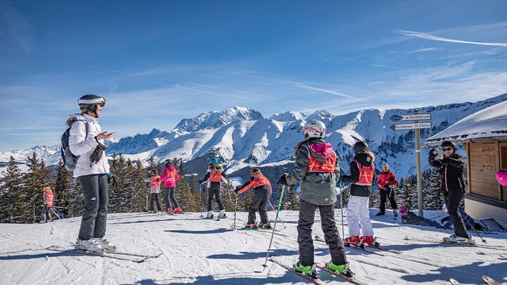 A ski school in Megève