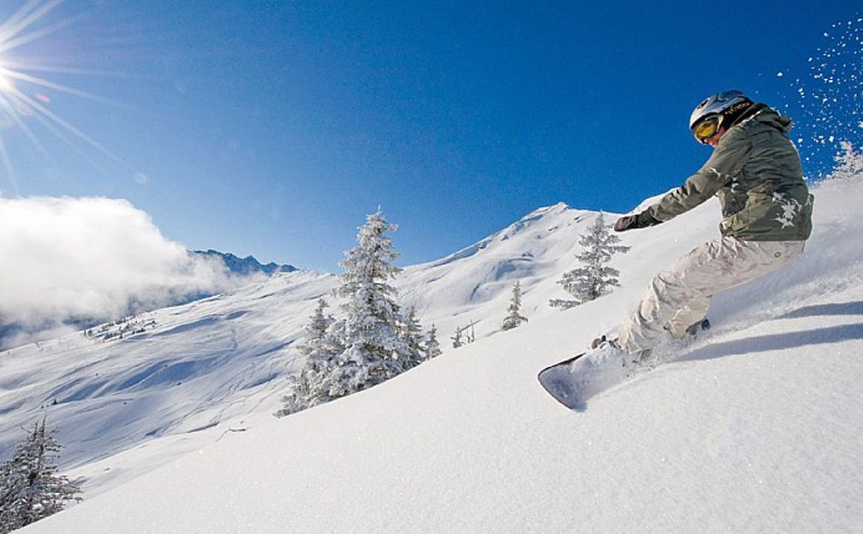 Snowboarding in Alpbach