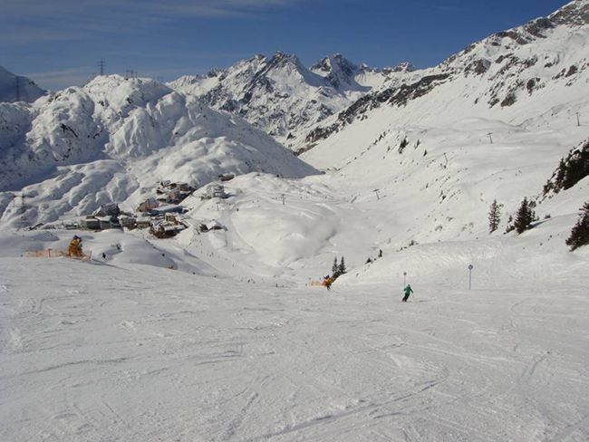 Skiing in St. Christoph