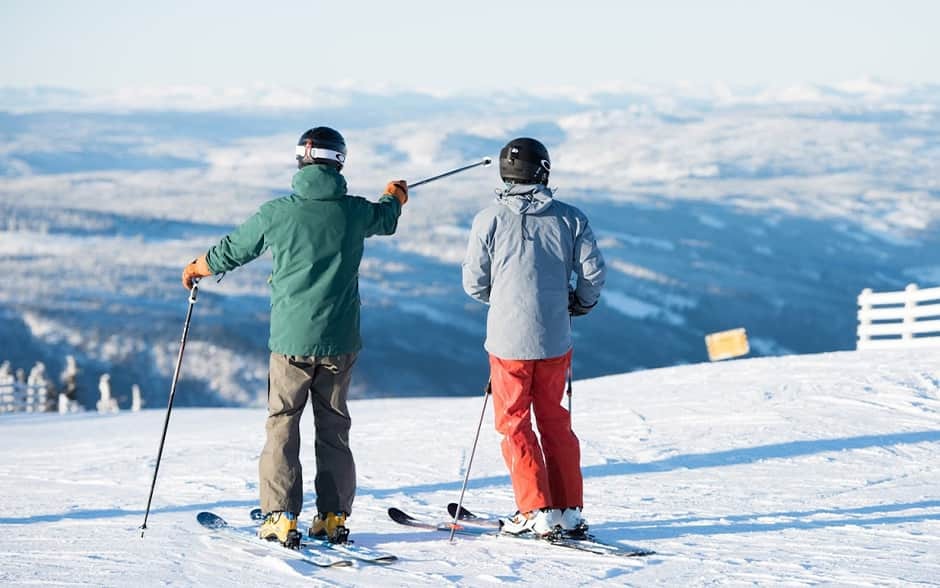 Skiing in Hafjell