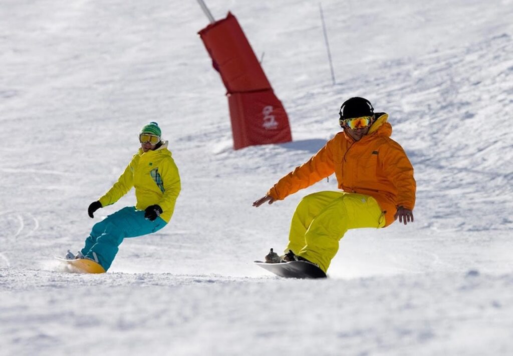 Snowboarding in Les Arcs 2000