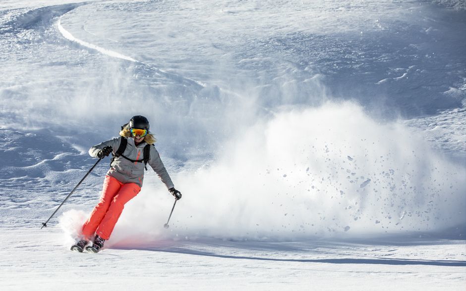 Skiing in Saas Fee