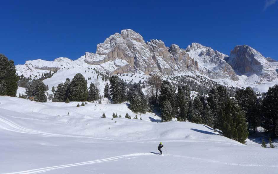 Skiing in Val Gardena