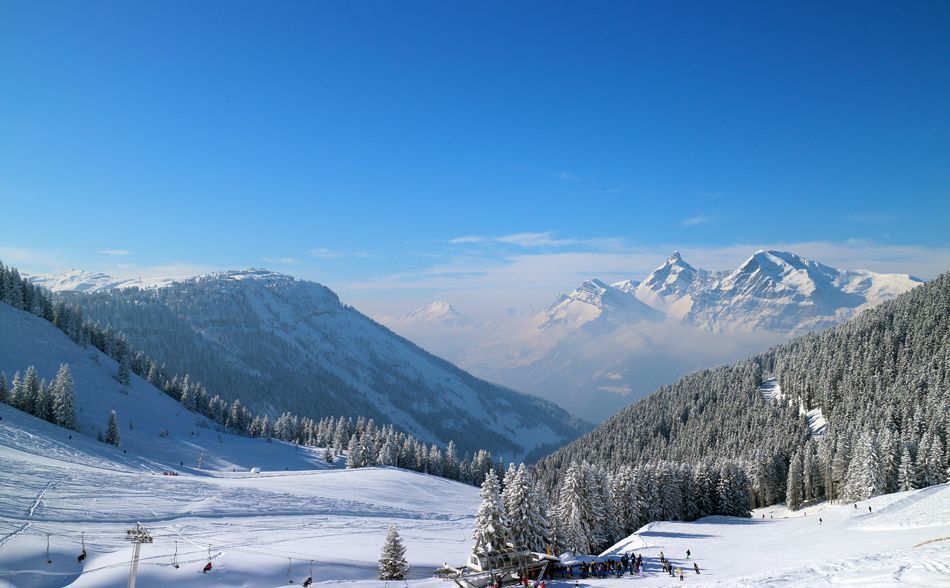 Skiing in Flaine