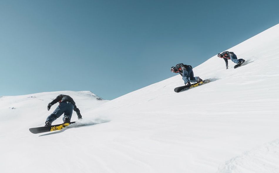 Snowboarding in Alpe d'Huez
