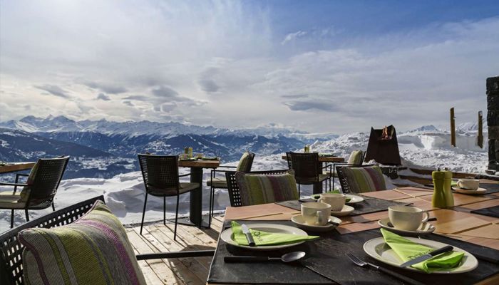 Luxury alpine restaurant