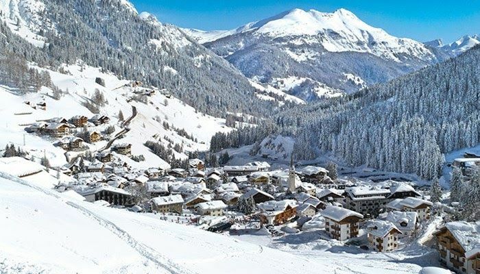 Dolomites skiing