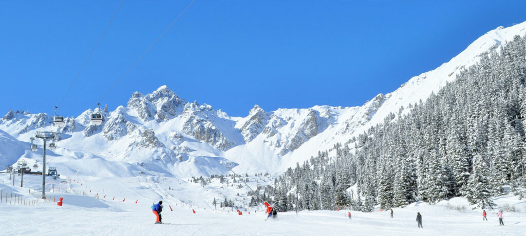 Skiing in Courchevel