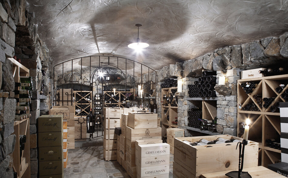 A wine cellar
