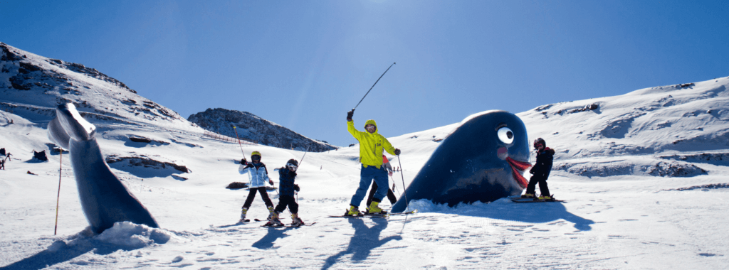 Family ski lessons and guiding