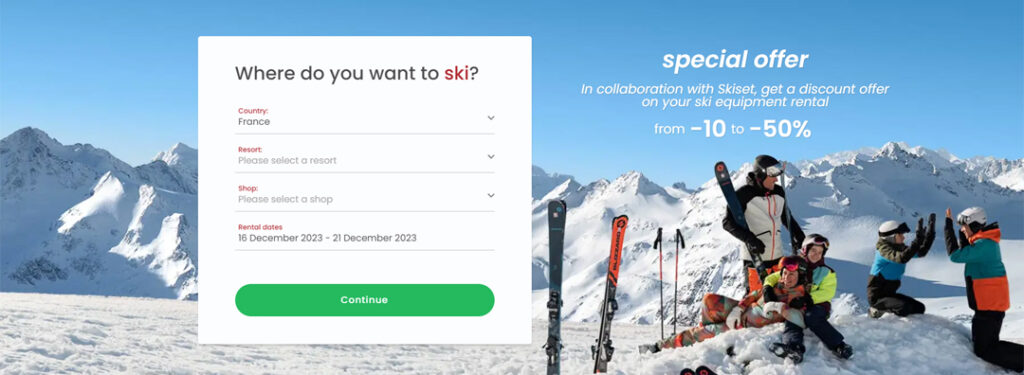 Book your ski or snowboard hire with Skiset