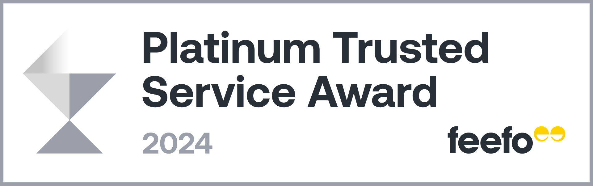 Feefo Platinum Service Award 2024