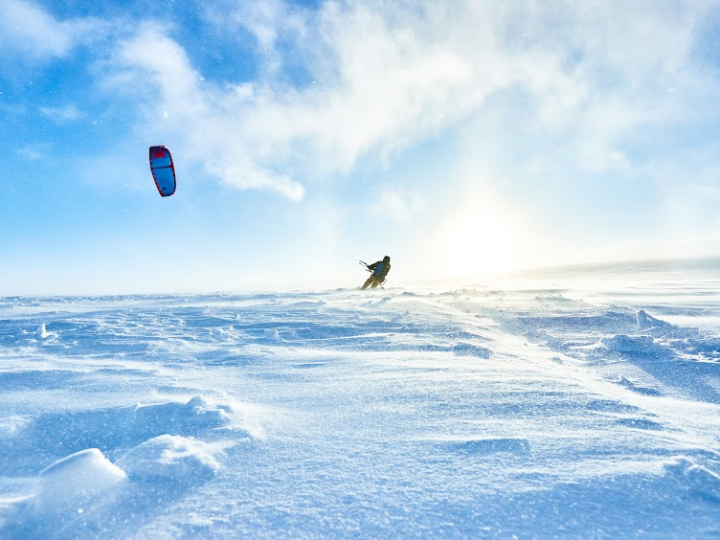 Snow Kiting in Geilo 