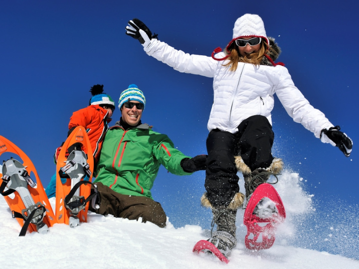 Snowshoeing in Val d’Isère.