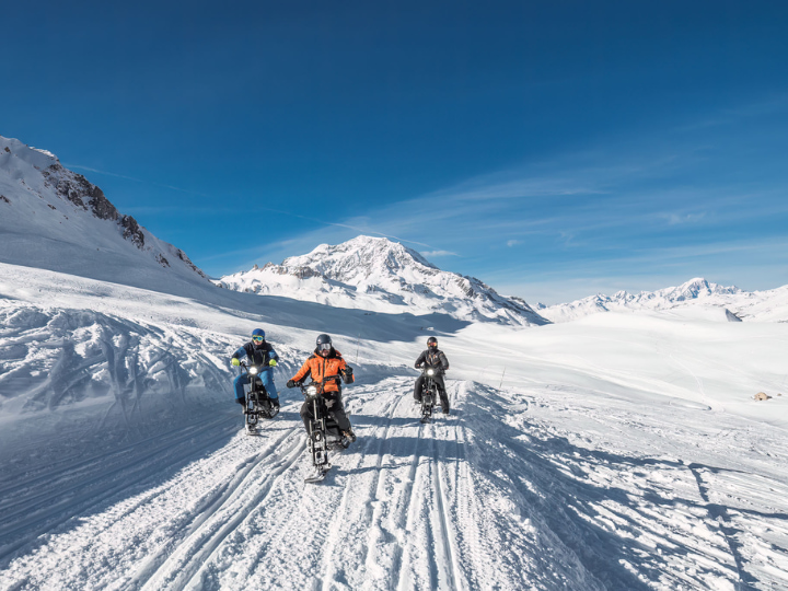 Moonbiking in Val d’Isère.