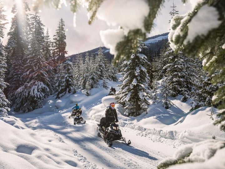 Snowmobiling