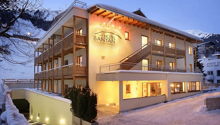 Banyan hotel in St Anton ski resort in Austria