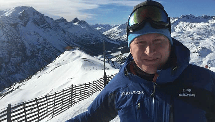 Our Ski Solutions expert Craig in St Anton ski resort in Austria
