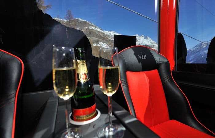 Enjoy a glass of bubbly in the VIP Gondola