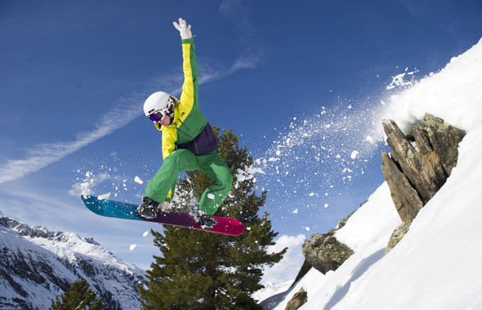 Spring skiing in Obergurgl, Austria