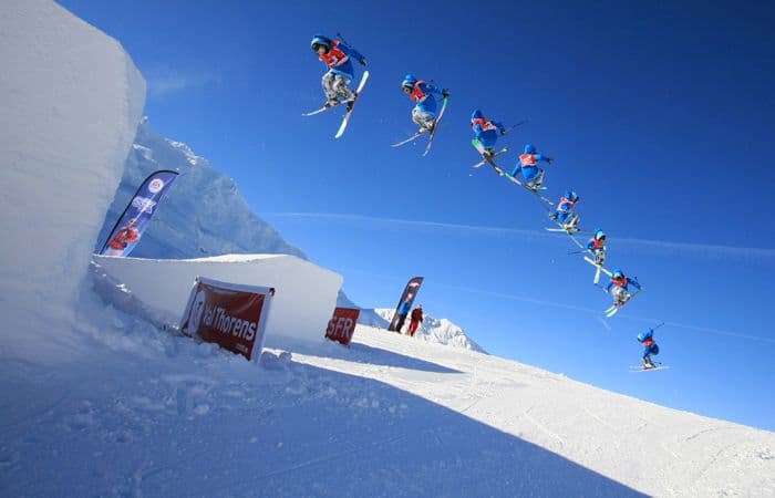 Spring skiing in Val Thorens, France