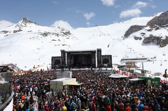 Spring skiing in Ischgl, Austria