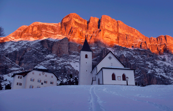 The unknown ski resort of Corvara