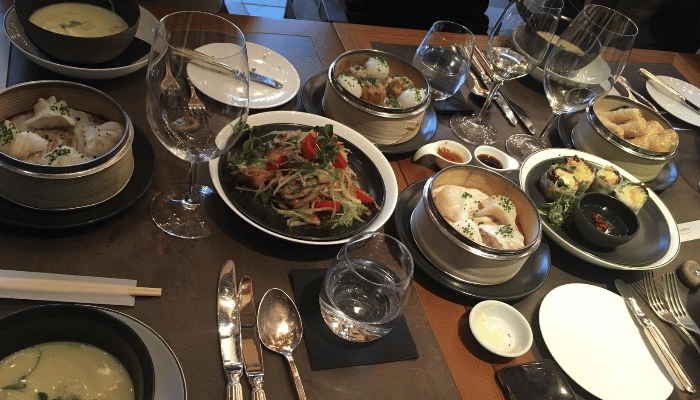 The food at Chedi restaurant in Andermatt ski resort