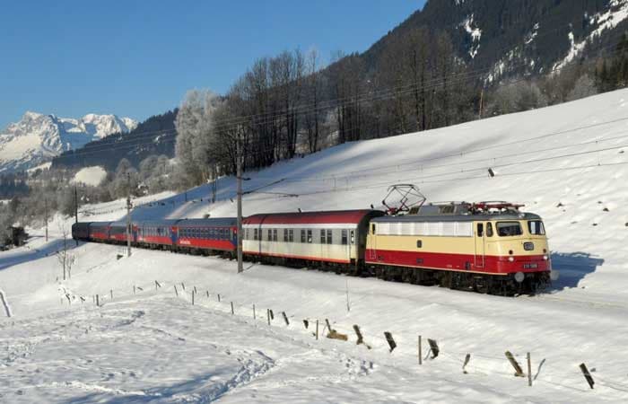 Alpen Express, taking the ski train across Europe