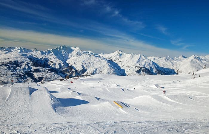 View from snow park in Les Arcs