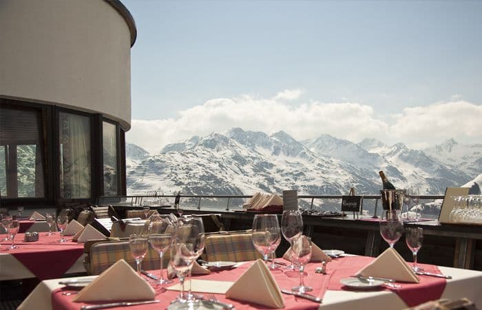 Spring skiing in St. Anton, Austria