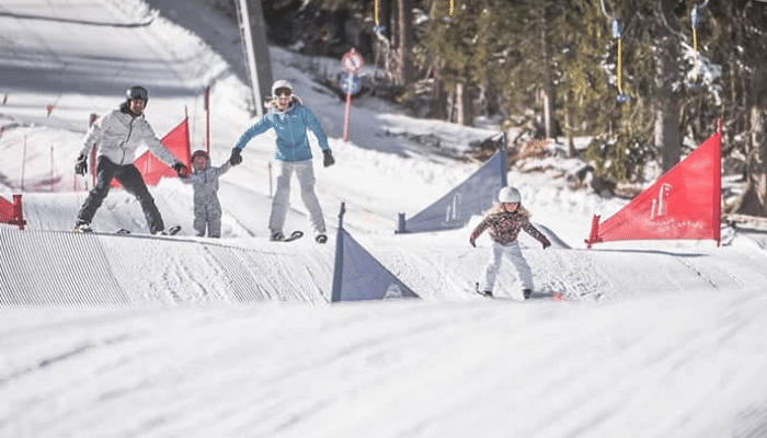 Skiing with a baby