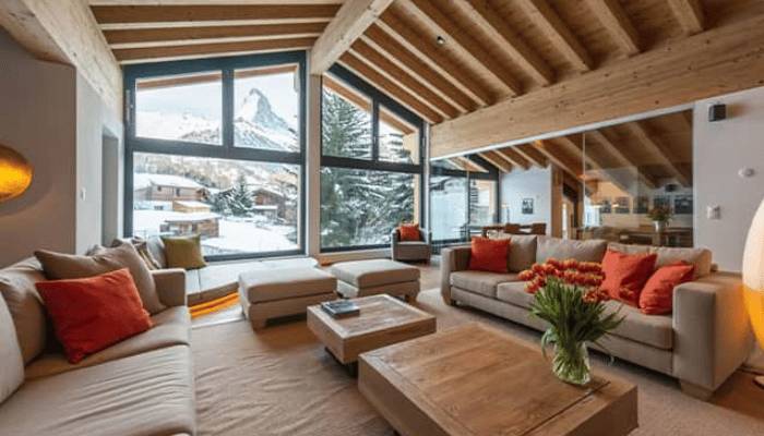 Chalet Tuftra Findelbach in Zermatt is one of the best luxury ski chalets in Switzerland