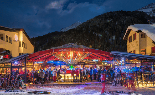 St Anton apres skiing