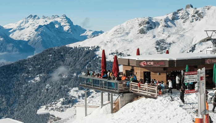 Ice Cube restaurant in Verbier ski resort