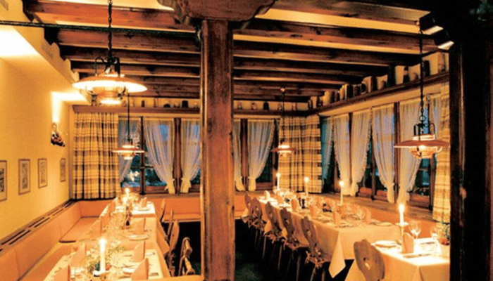 Restaurant Chasellas in St Moritz ski resort