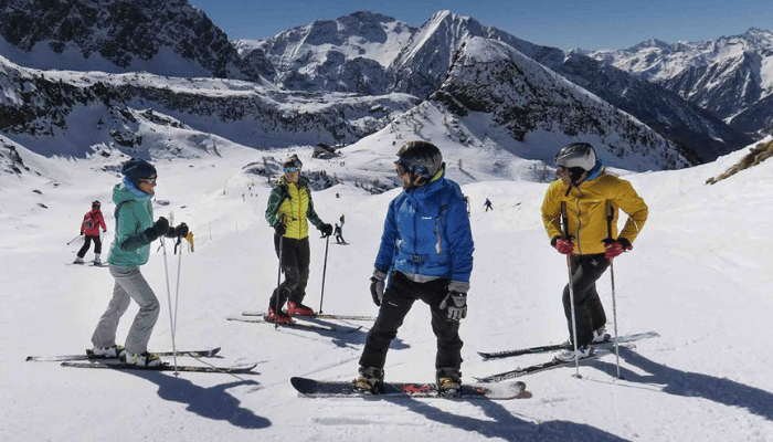 snowboarding in Italy 