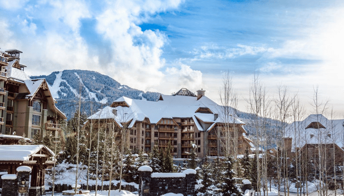 Four Seasons hotel in Whistler ski resort in Canada