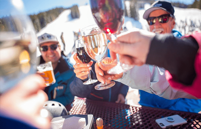 Food is an important factor when planning your group ski trip 