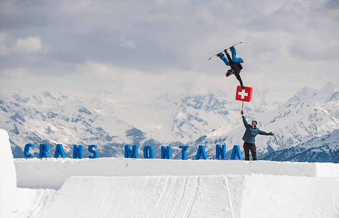 Crans Montana is a great place to ski in January