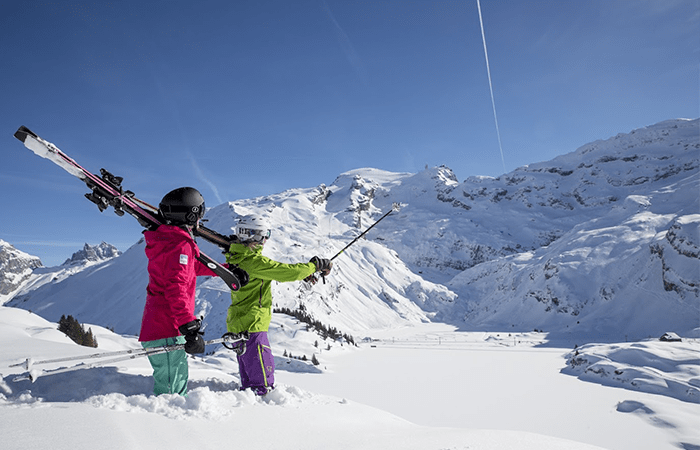 Engelberg is a great place to ski at the beginning of the year