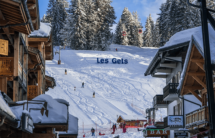 Les Gets is one of the best places to ski in January