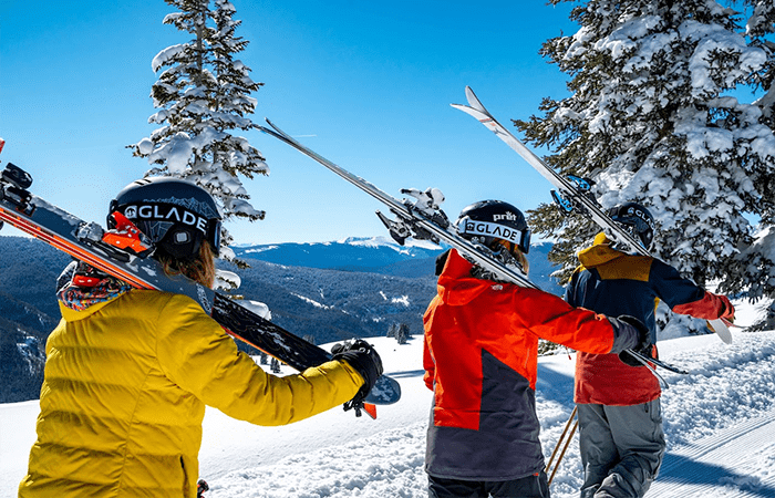 Ski Vail in January